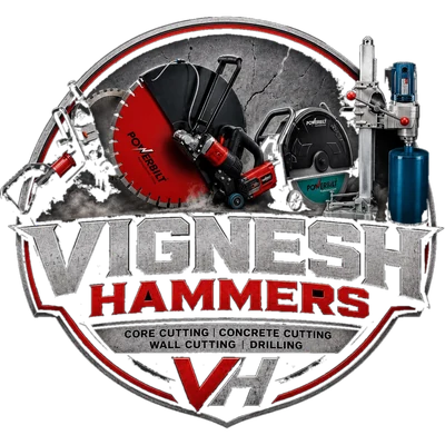 Vignesh Core Cutting logo — core cutting, concrete cutting, wall cutting and drilling