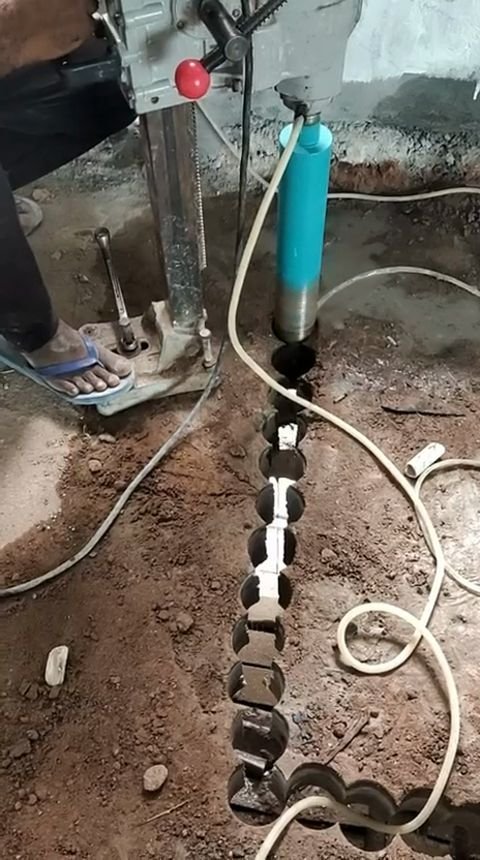 Line Core Drilling Work — core drilling by Vignesh Core Cutting, Madurai